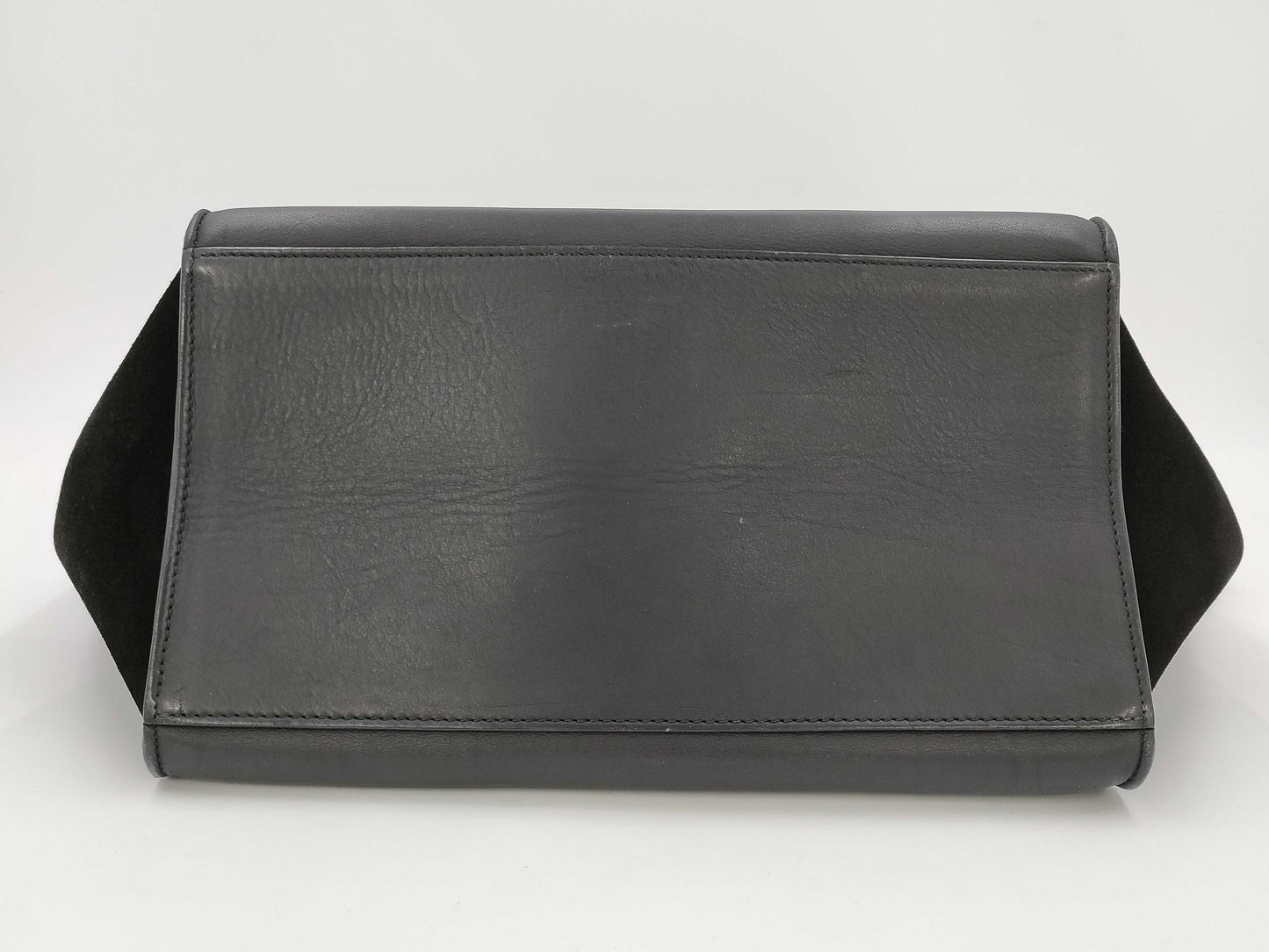 CELINE Trapeze Crocodile Embossed Leather 2-Way Shoulder Bag/Handbag