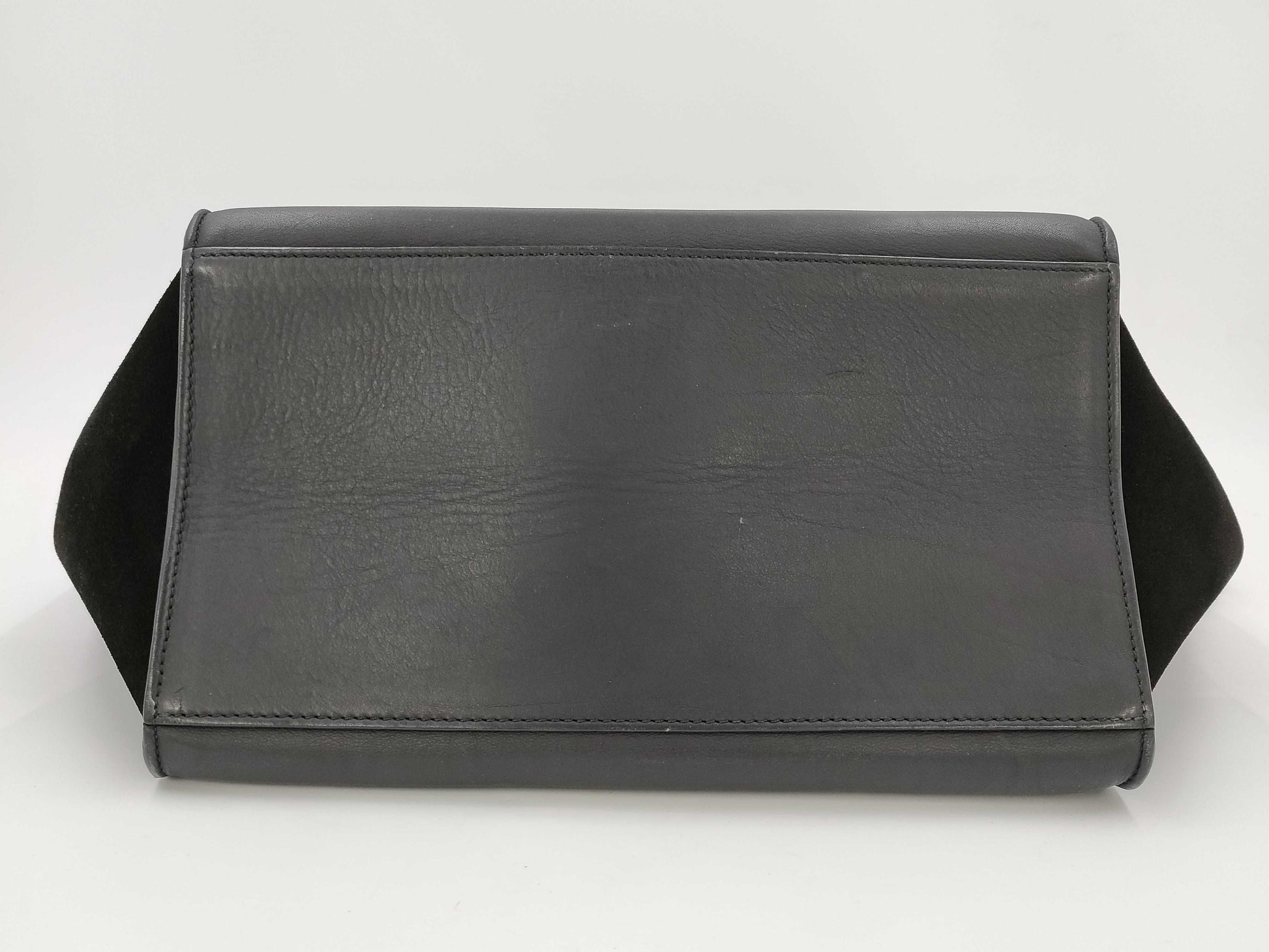 CELINE Trapeze Crocodile Embossed Leather 2-Way Shoulder Bag/Handbag
