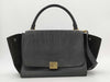 CELINE Trapeze Crocodile Embossed Leather 2-Way Shoulder Bag/Handbag