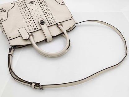 COACH 56832 Bandana Rivet Mercer Turnlock 2-Way Handbag/Shoulder Bag