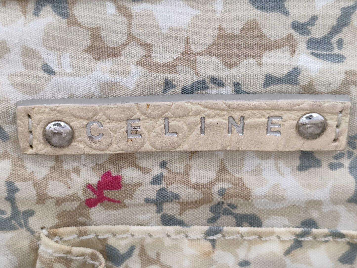 CELINE Paris Macadam Denim Boogie Bag Handbag