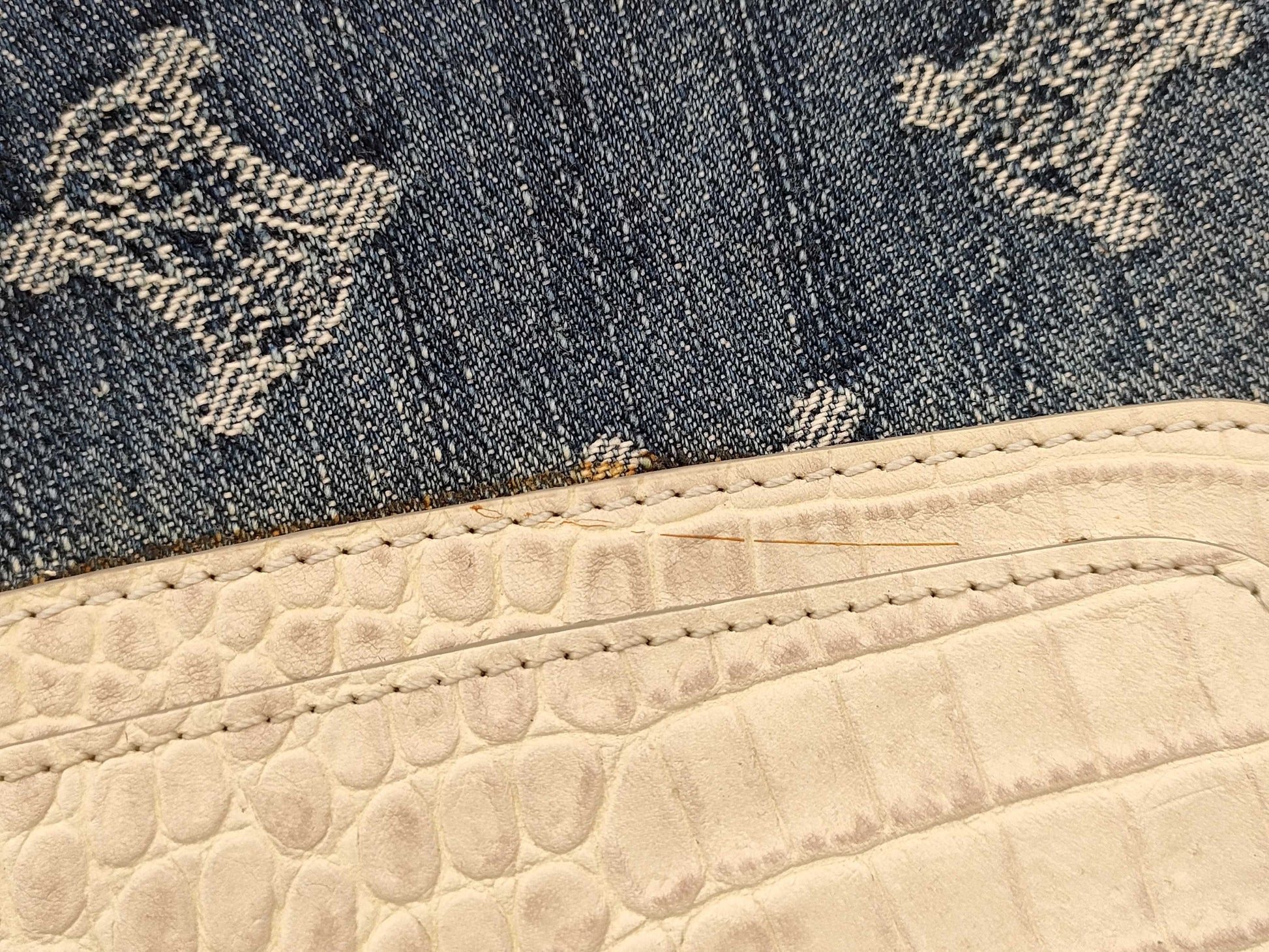 CELINE Paris Macadam Denim Boogie Bag Handbag