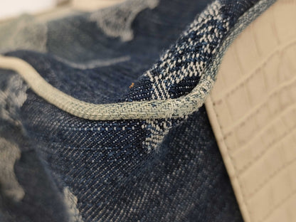 CELINE Paris Macadam Denim Boogie Bag Handbag