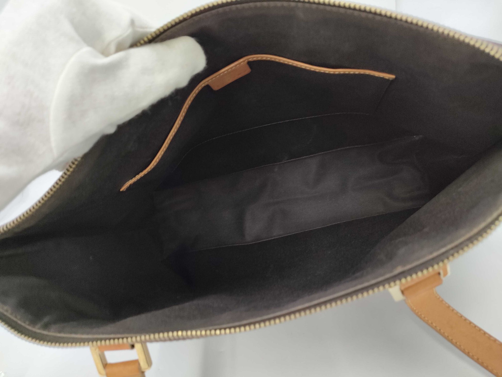 CELINE Macadam PVC Leather Brown Tote Bag