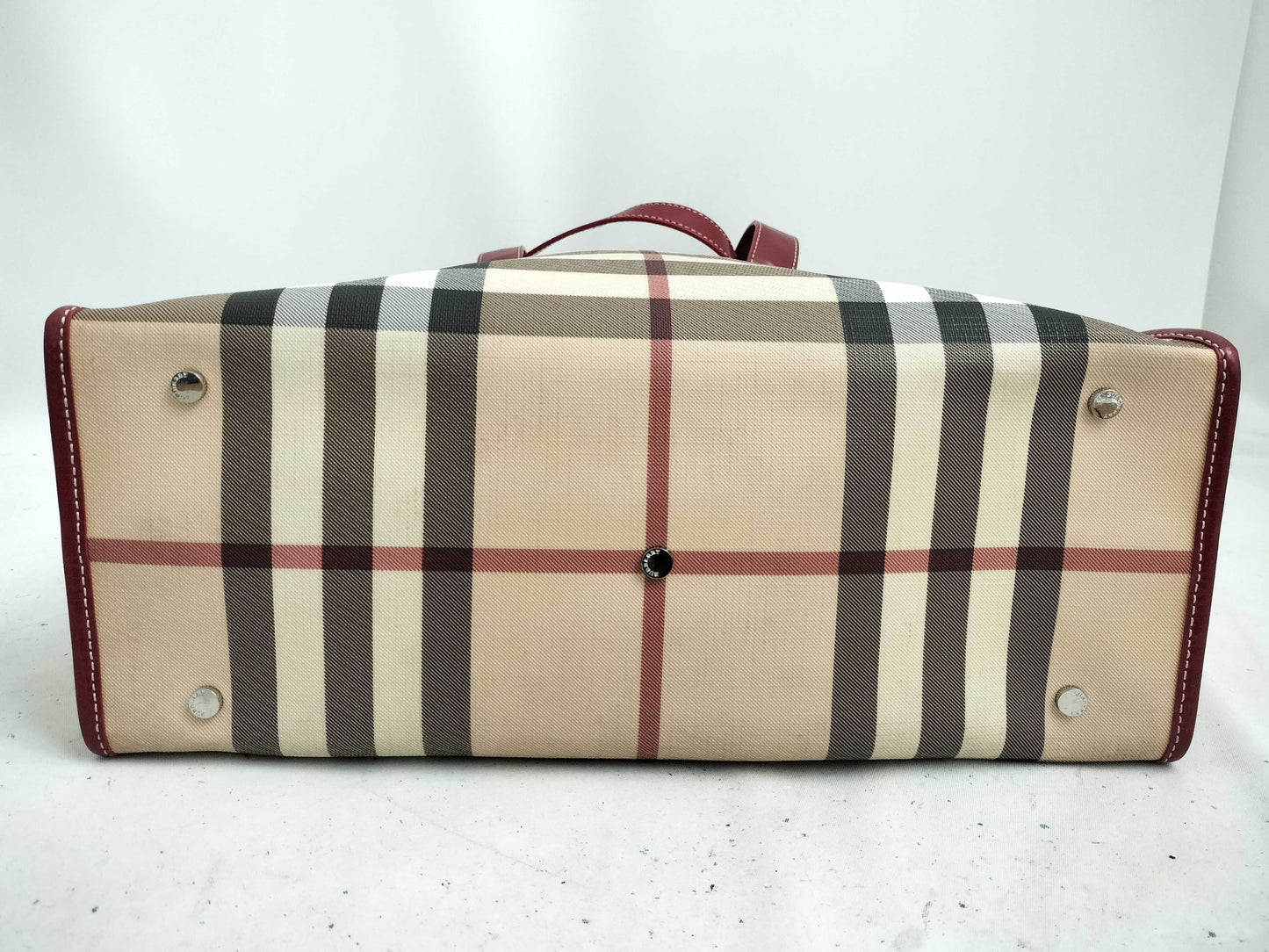 BURBERRY Nova Check PVC Tote Bag