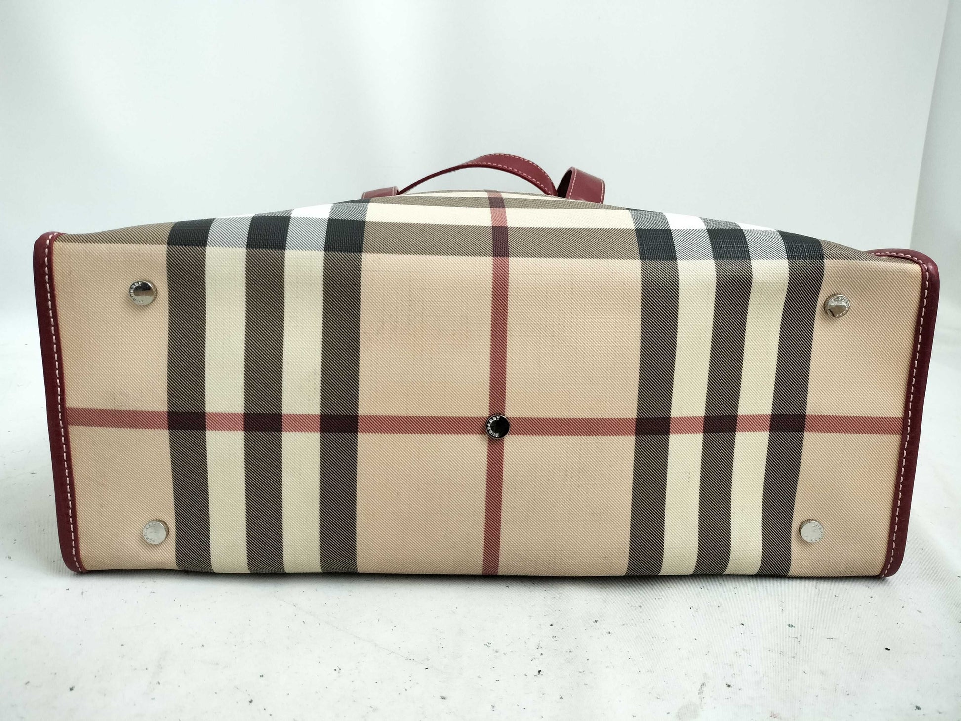 BURBERRY Nova Check PVC Tote Bag