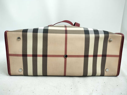 BURBERRY Nova Check PVC Tote Bag