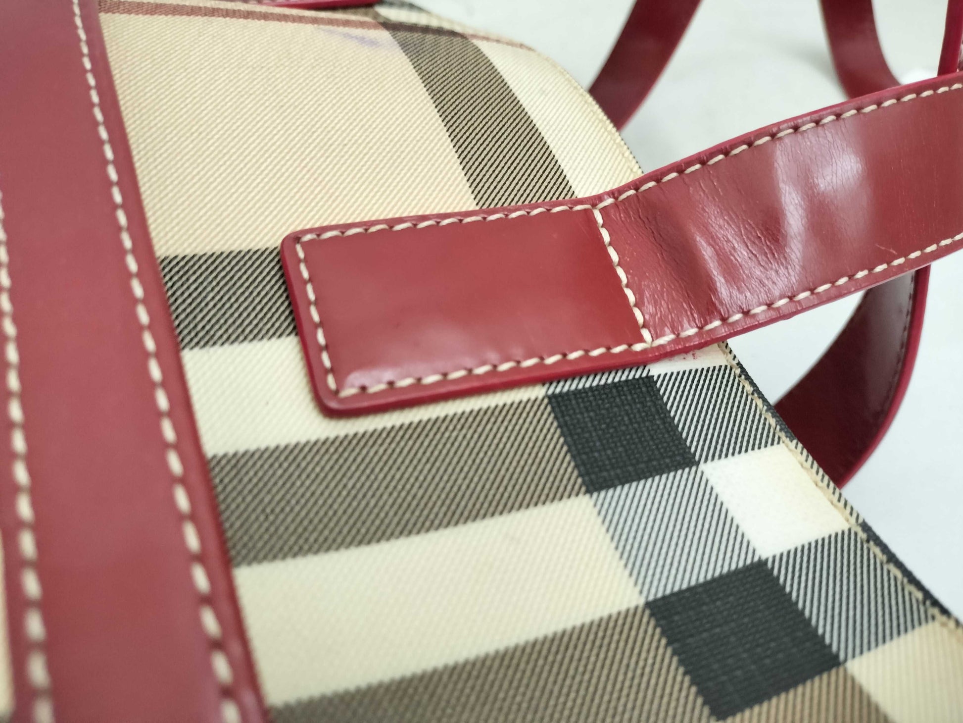 BURBERRY Nova Check PVC Tote Bag