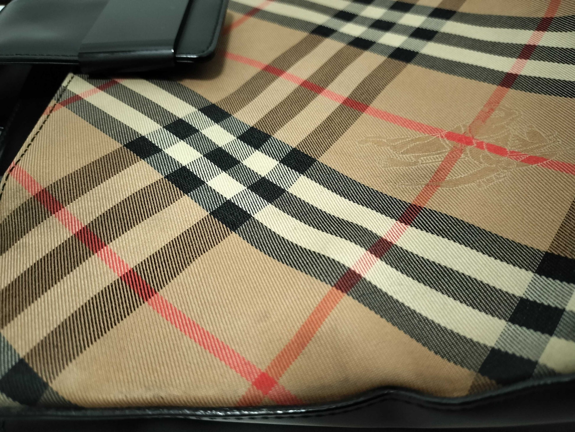 BURBERRY Canvas x Leather Shoulder Bag Shoulder Bag