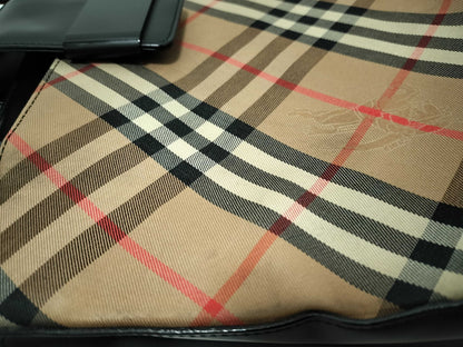 BURBERRY Canvas x Leather Shoulder Bag Shoulder Bag