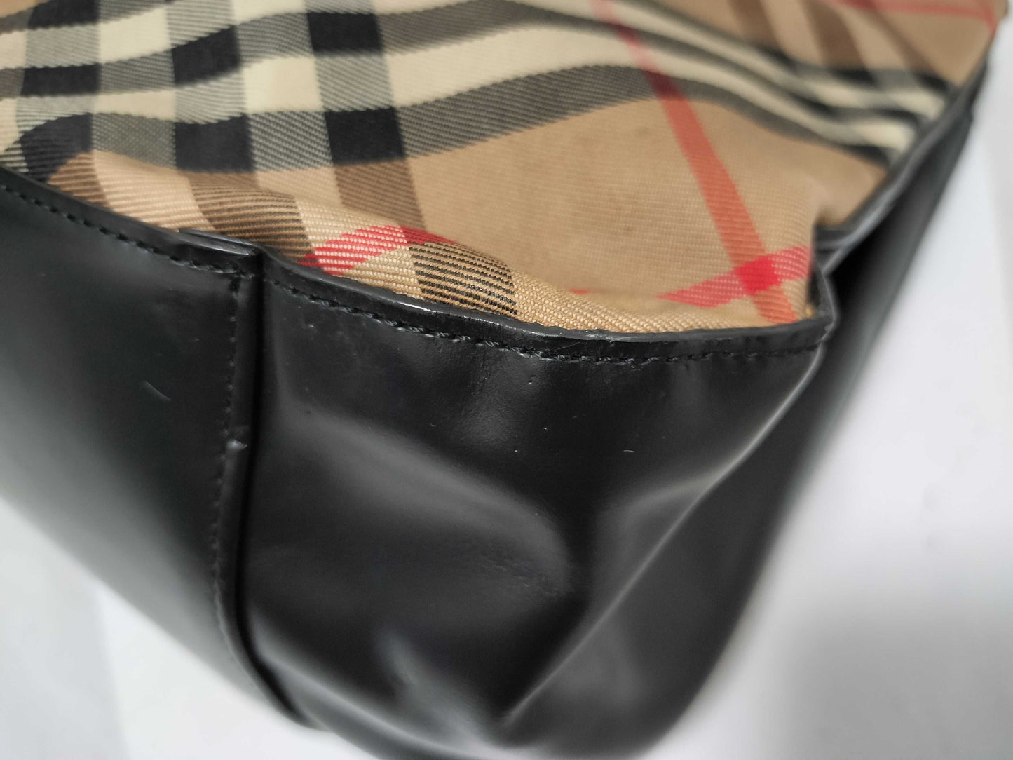 BURBERRY Canvas x Leather Shoulder Bag Shoulder Bag
