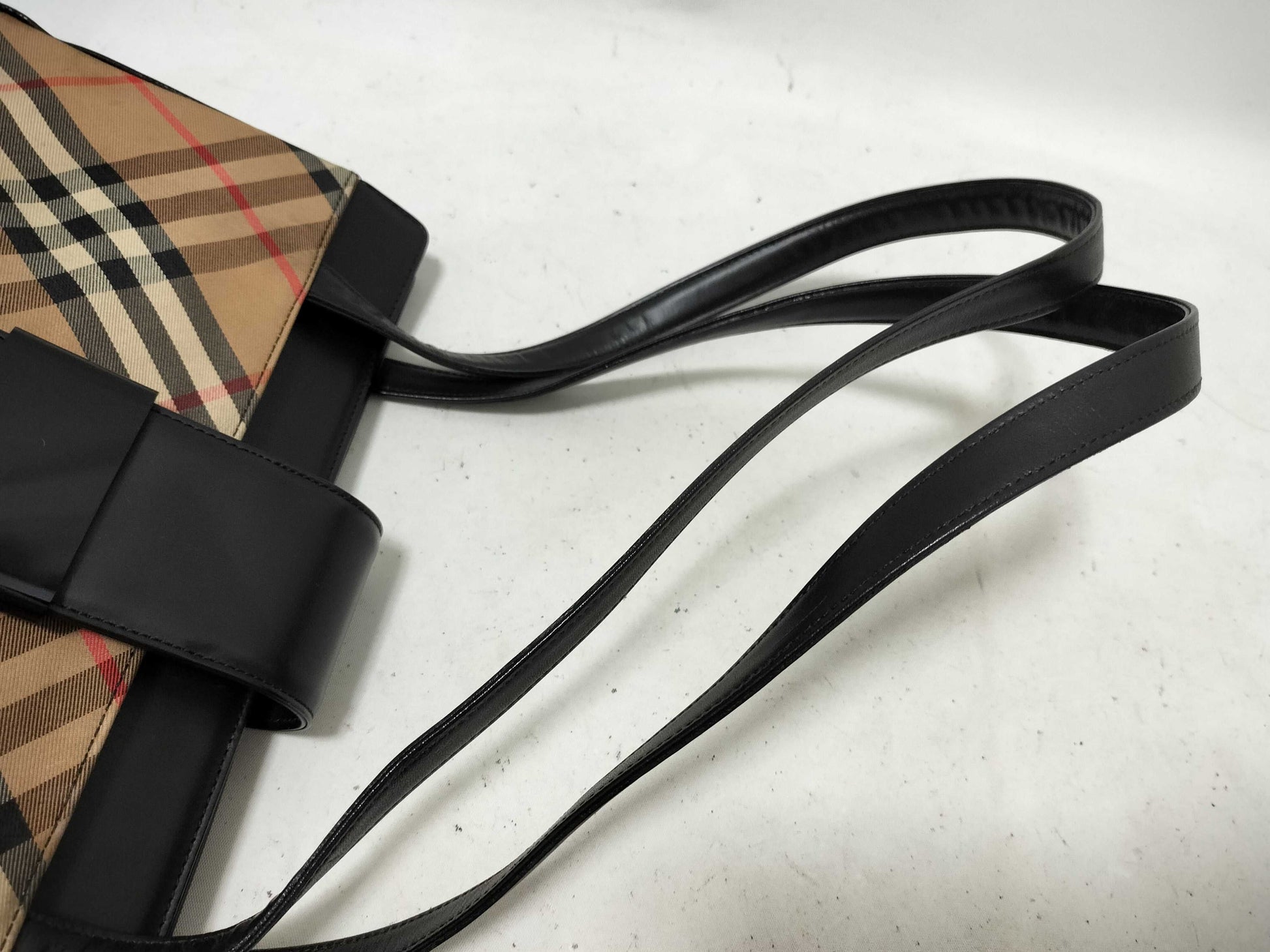 BURBERRY Canvas x Leather Shoulder Bag Shoulder Bag
