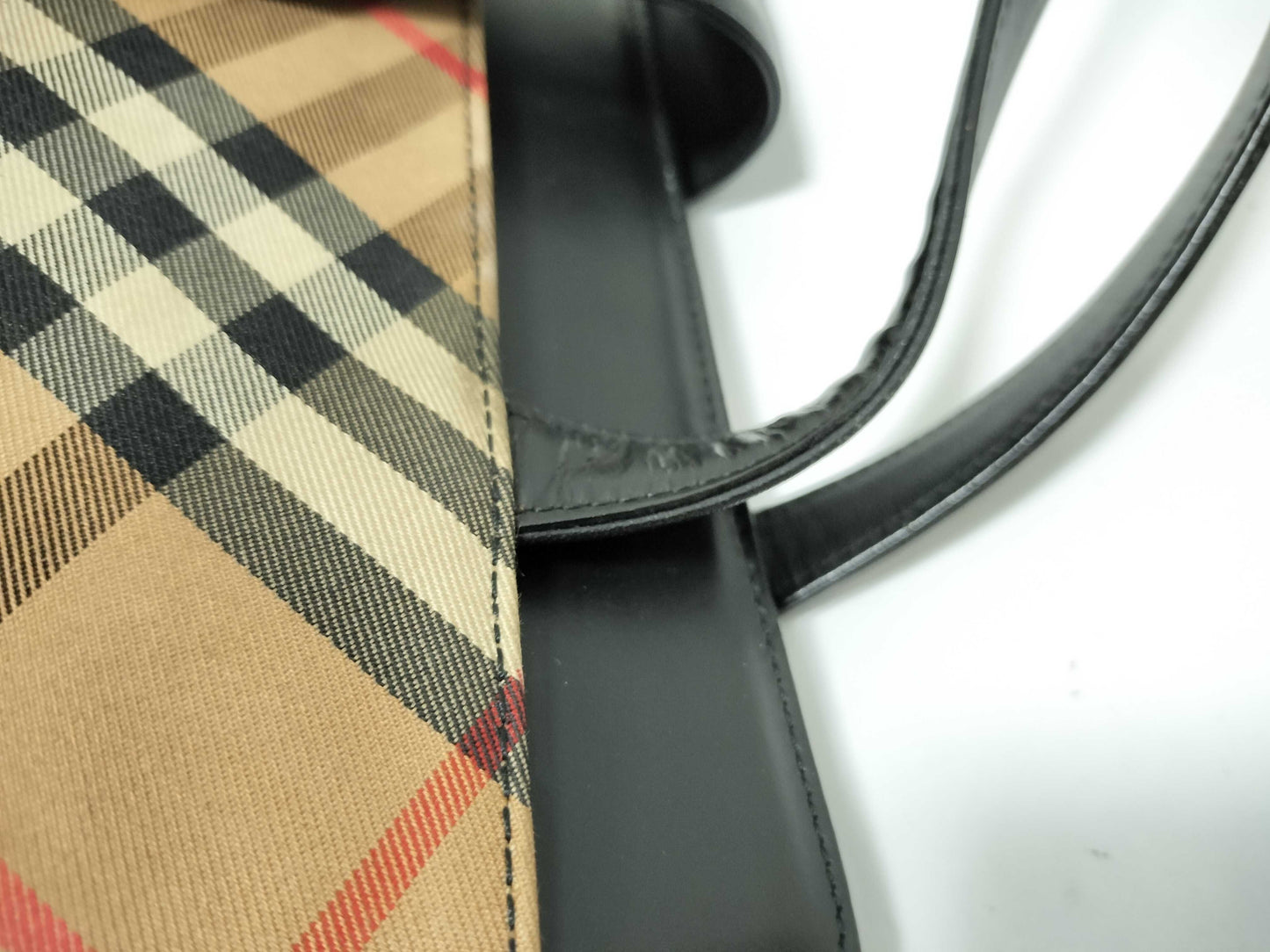BURBERRY Canvas x Leather Shoulder Bag Shoulder Bag