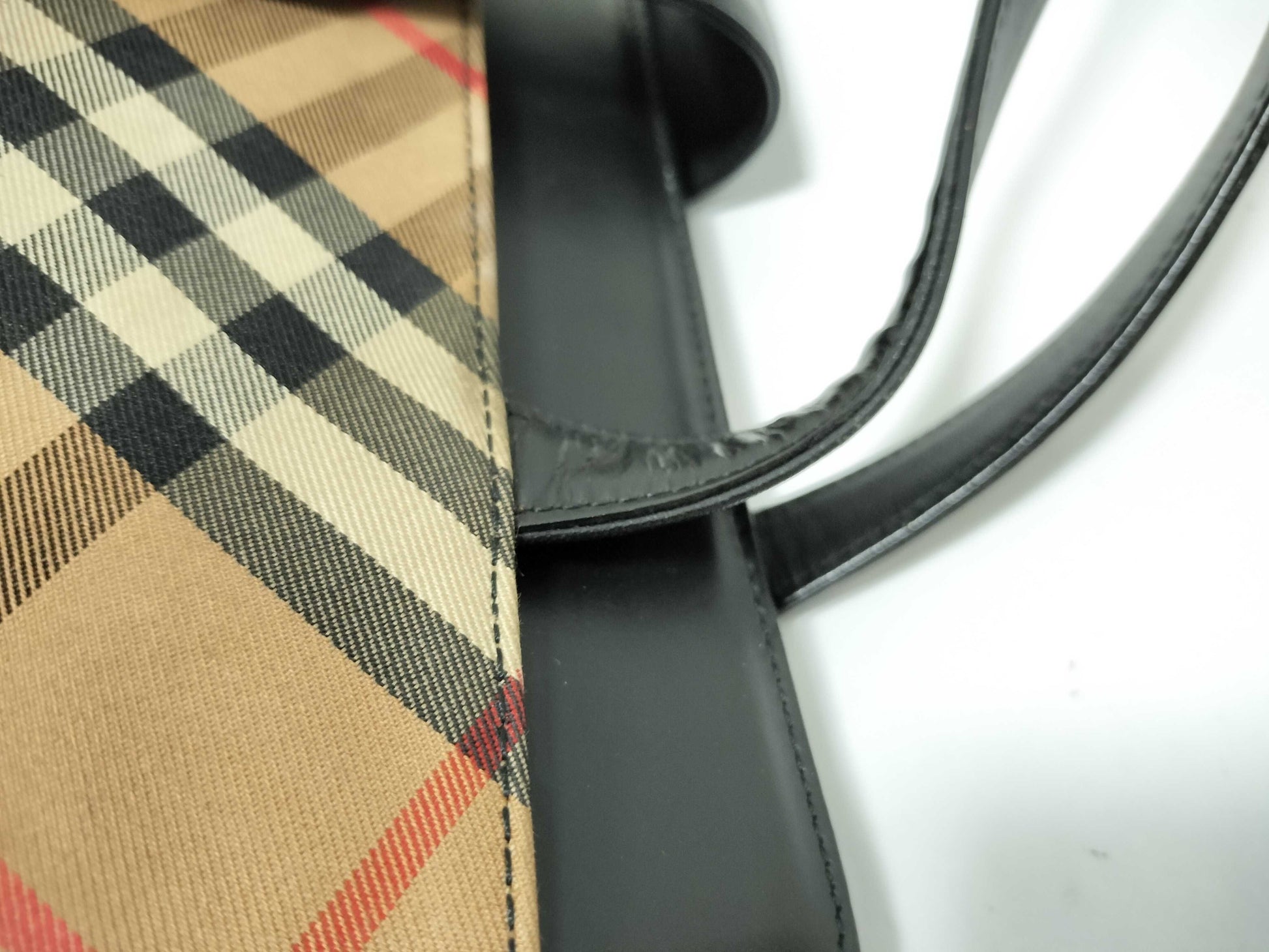 BURBERRY Canvas x Leather Shoulder Bag Shoulder Bag