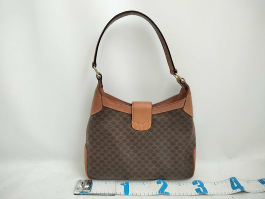 CELINE Macadam PVC x Leather One-Shoulder Bag Shoulder Bag