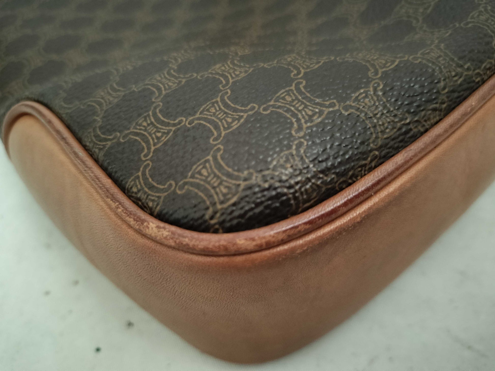 CELINE Macadam PVC x Leather One-Shoulder Bag Shoulder Bag
