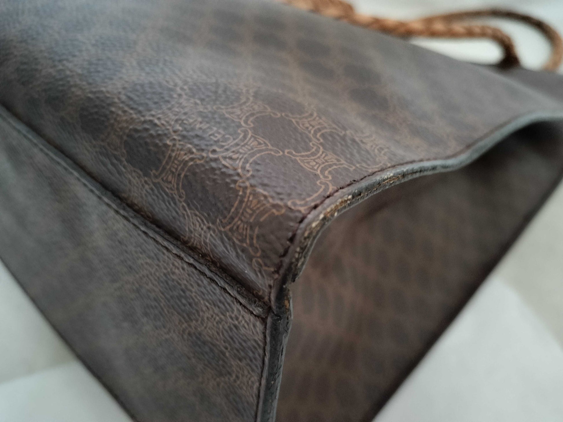 CELINE Macadam PVC x Leather Tote Bag Tote Bag