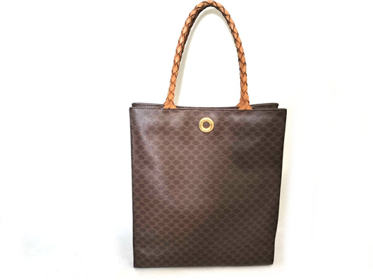 CELINE Macadam PVC x Leather Tote Bag Tote Bag