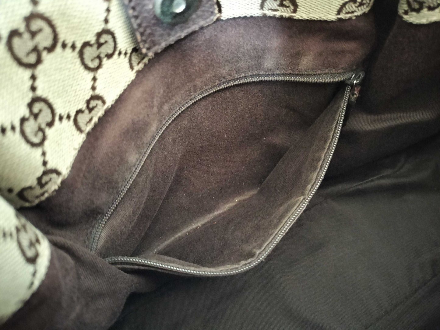 GUCCI GG Canvas GG Canvas x Leather Shoulder Bag Shoulder Bag