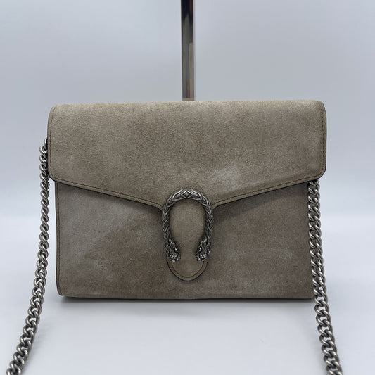 GUCCI Suede Dionysus Chain Shoulder Bag
