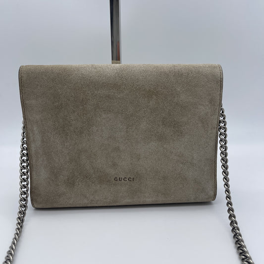 GUCCI Suede Dionysus Chain Shoulder Bag