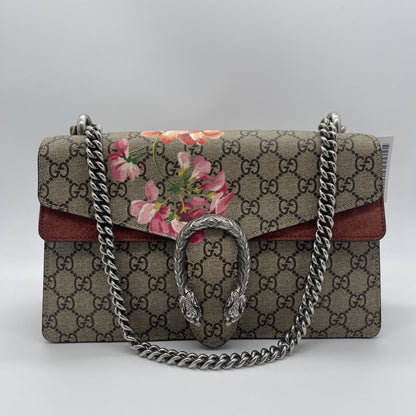 GUCCI GG Supreme Floral Dionysus Chain Shoulder Bag
