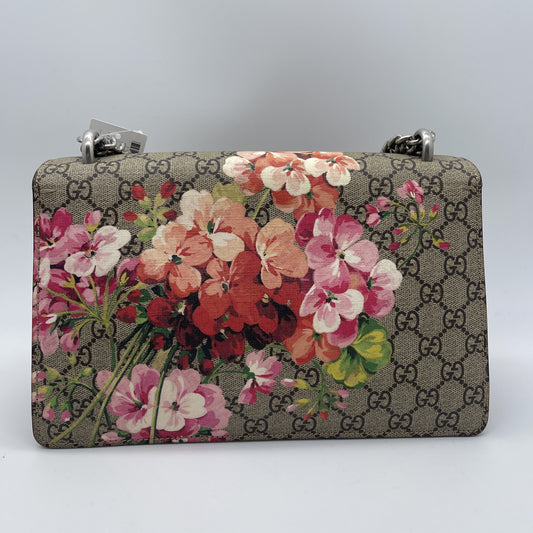 GUCCI GG Supreme Floral Dionysus Chain Shoulder Bag