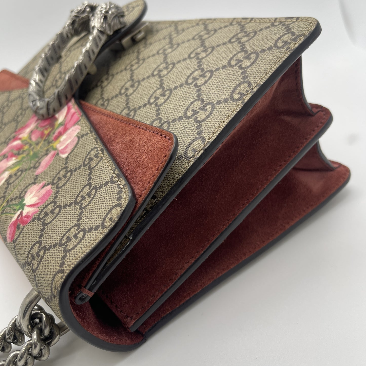 GUCCI GG Supreme Floral Dionysus Chain Shoulder Bag