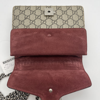 GUCCI GG Supreme Floral Dionysus Chain Shoulder Bag
