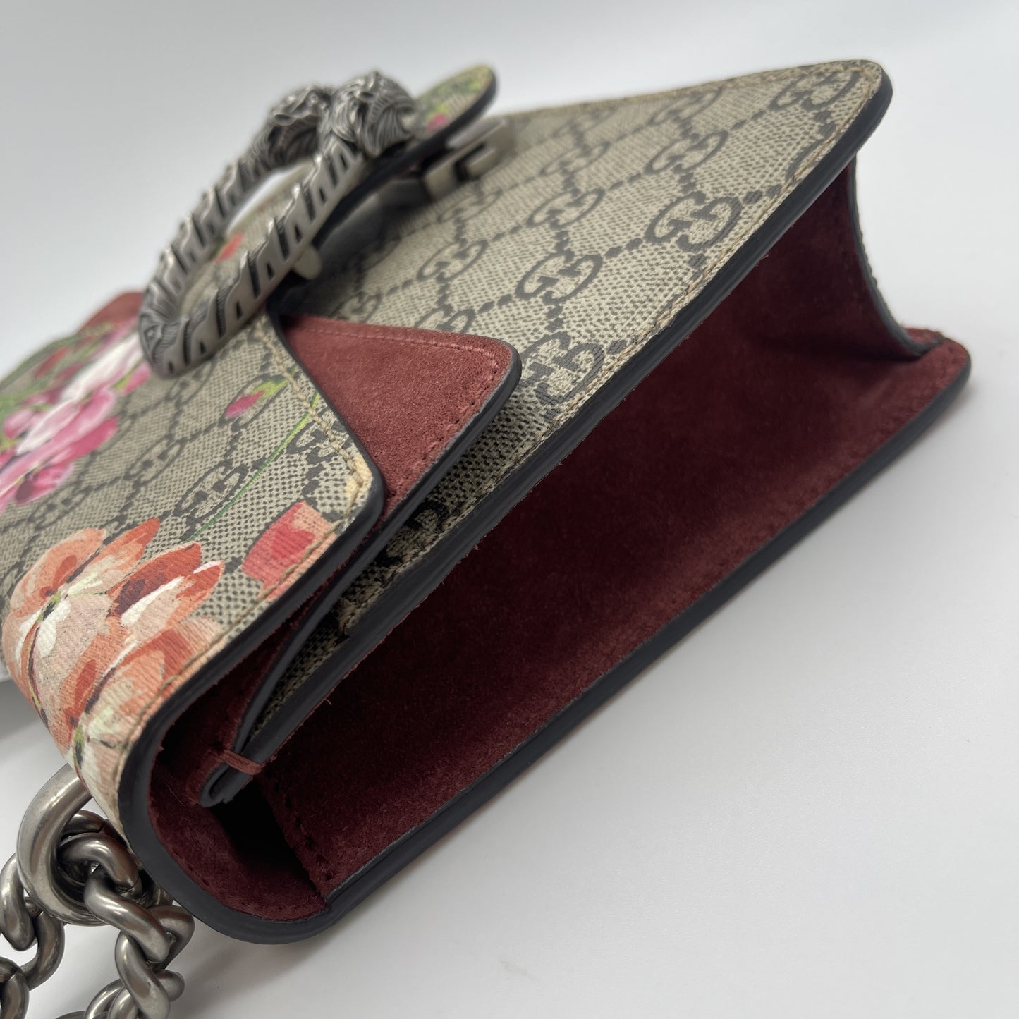GUCCI GG Supreme Floral Dionysus Chain Shoulder Bag