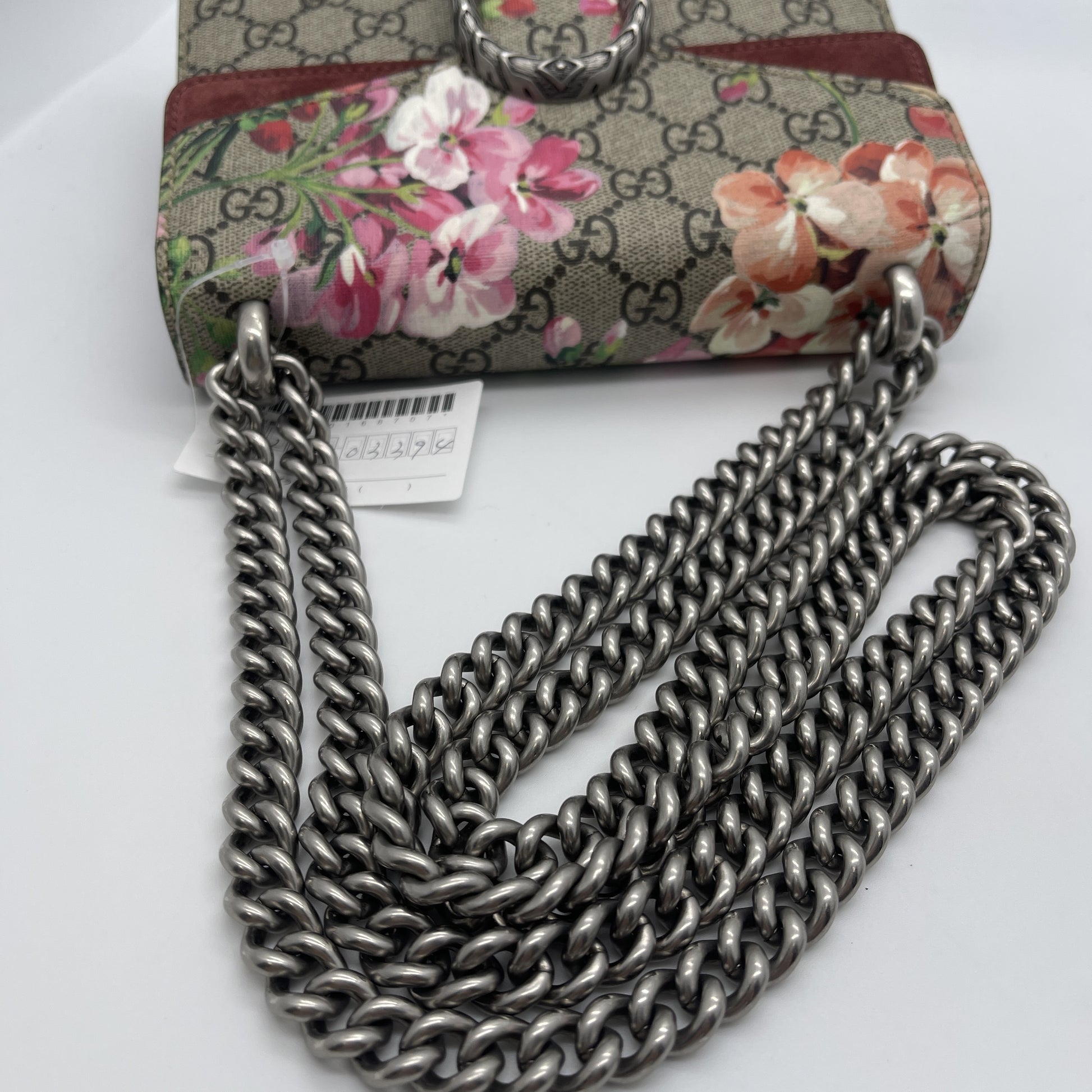 GUCCI GG Supreme Floral Dionysus Chain Shoulder Bag