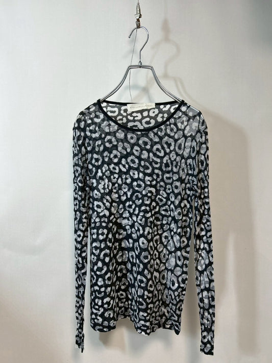Stella McCartney Stretch Fabric Long T-Shirt, All-Over Print, JP Tag, Size 38, Top