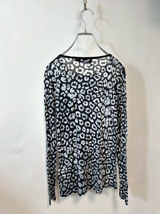 Stella McCartney Stretch Fabric Long T-Shirt, All-Over Print, JP Tag, Size 38, Top