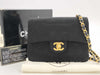 CHANEL Cotton Mini Matelasse 18 Shoulder Bag with Gold Hardware in Black