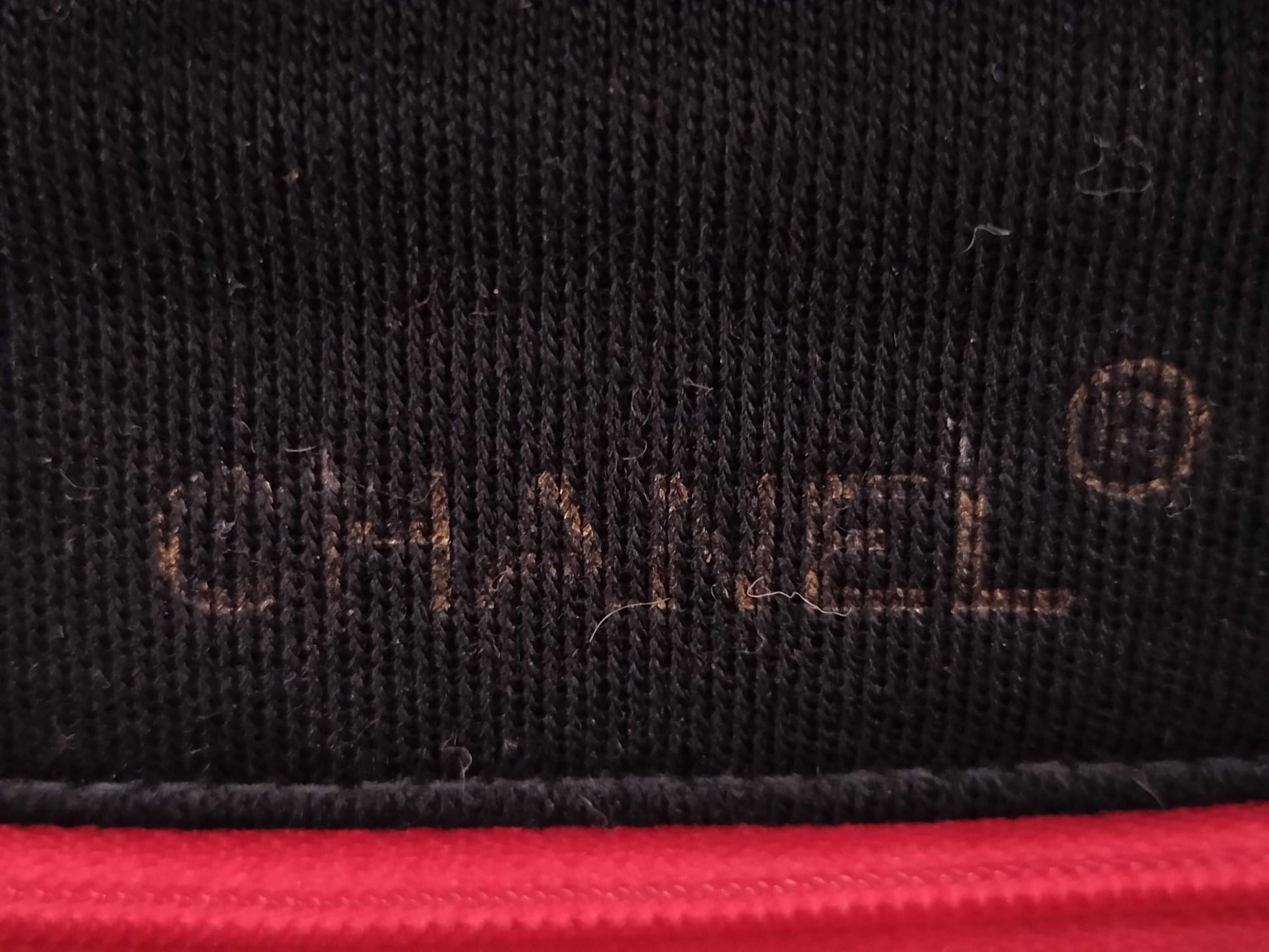 CHANEL Cotton Mini Matelasse 18 Shoulder Bag with Gold Hardware in Black