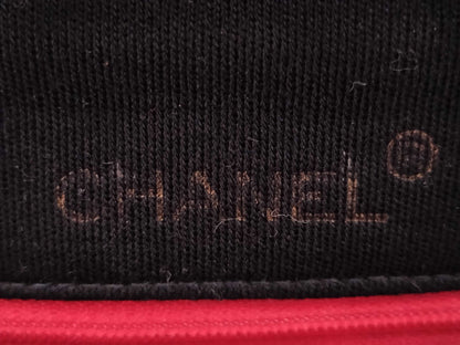 CHANEL Cotton Mini Matelasse 18 Shoulder Bag with Gold Hardware in Black