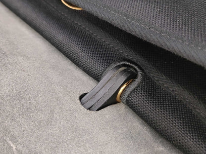 HERMES Airbag Zip 31PM Toile Officier Vache Hunter Black GP Z Stamp Shoulder Bag