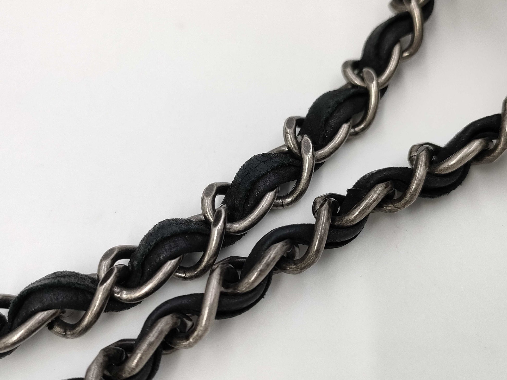 CHANEL Single Flap Bicolor Chain Shoulder Bag in Black Calfskin