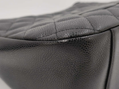CHANEL Crescent Moon One-Shoulder Caviar Black GP Shoulder Bag