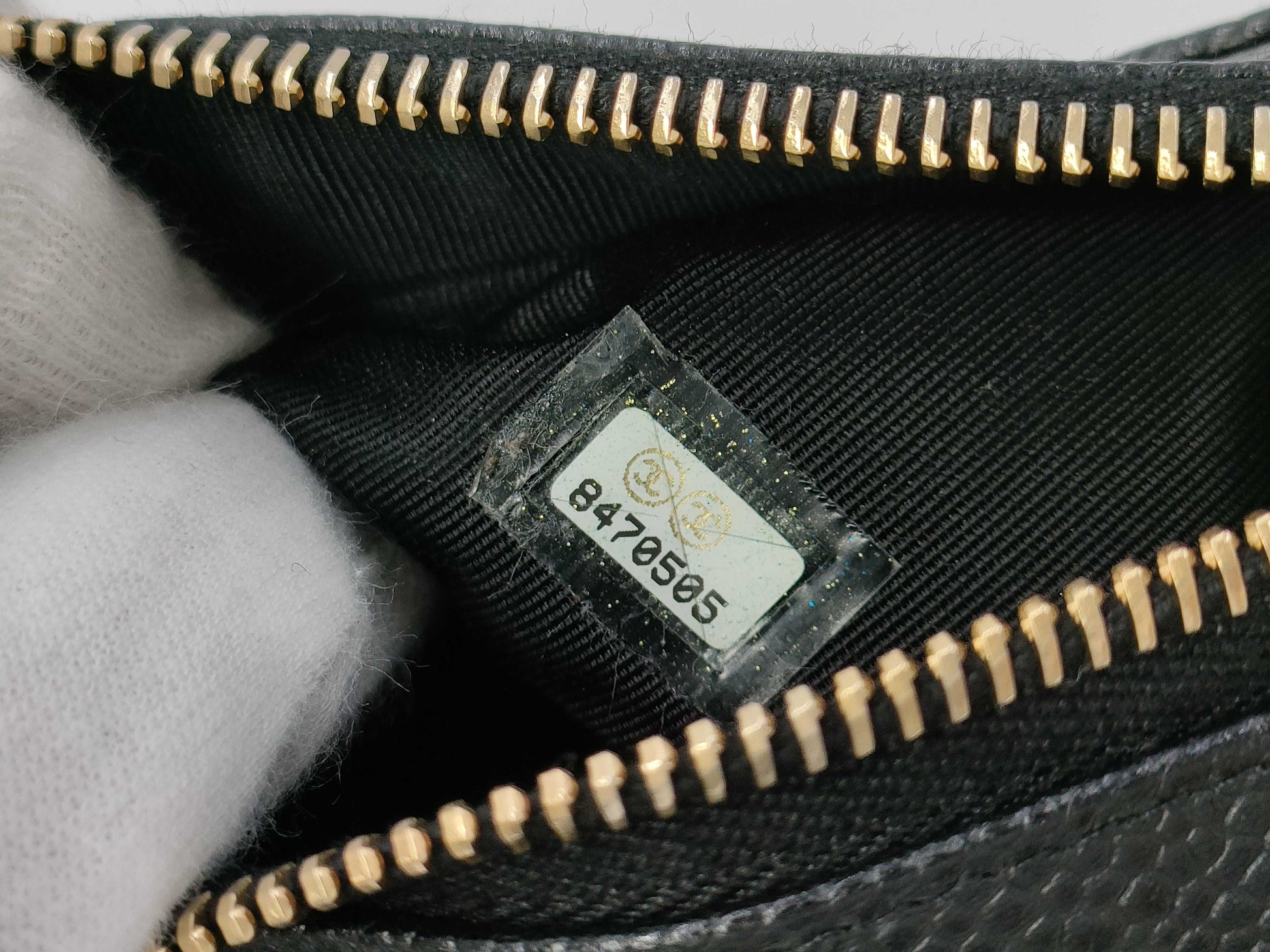 CHANEL Crescent Moon One-Shoulder Caviar Black GP Shoulder Bag