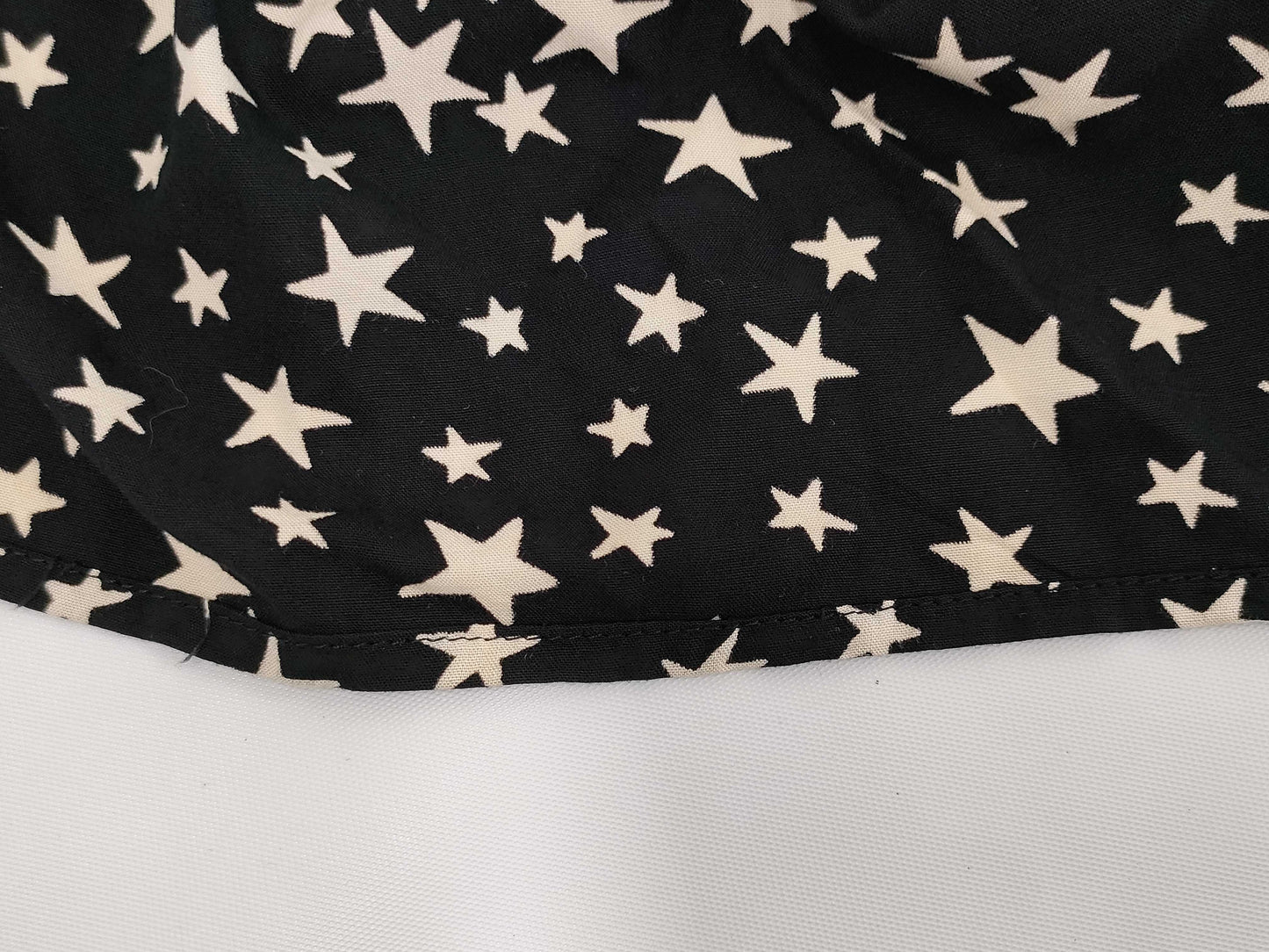 SAINT LAURENT PARIS current tag star print maxi long black dress