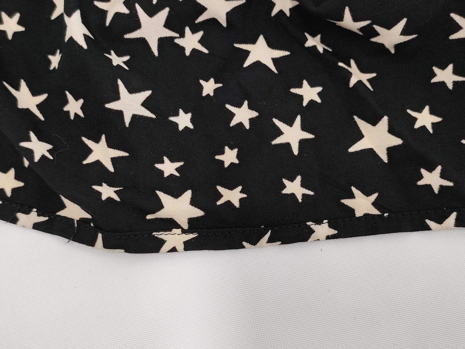 SAINT LAURENT PARIS current tag star print maxi long black dress