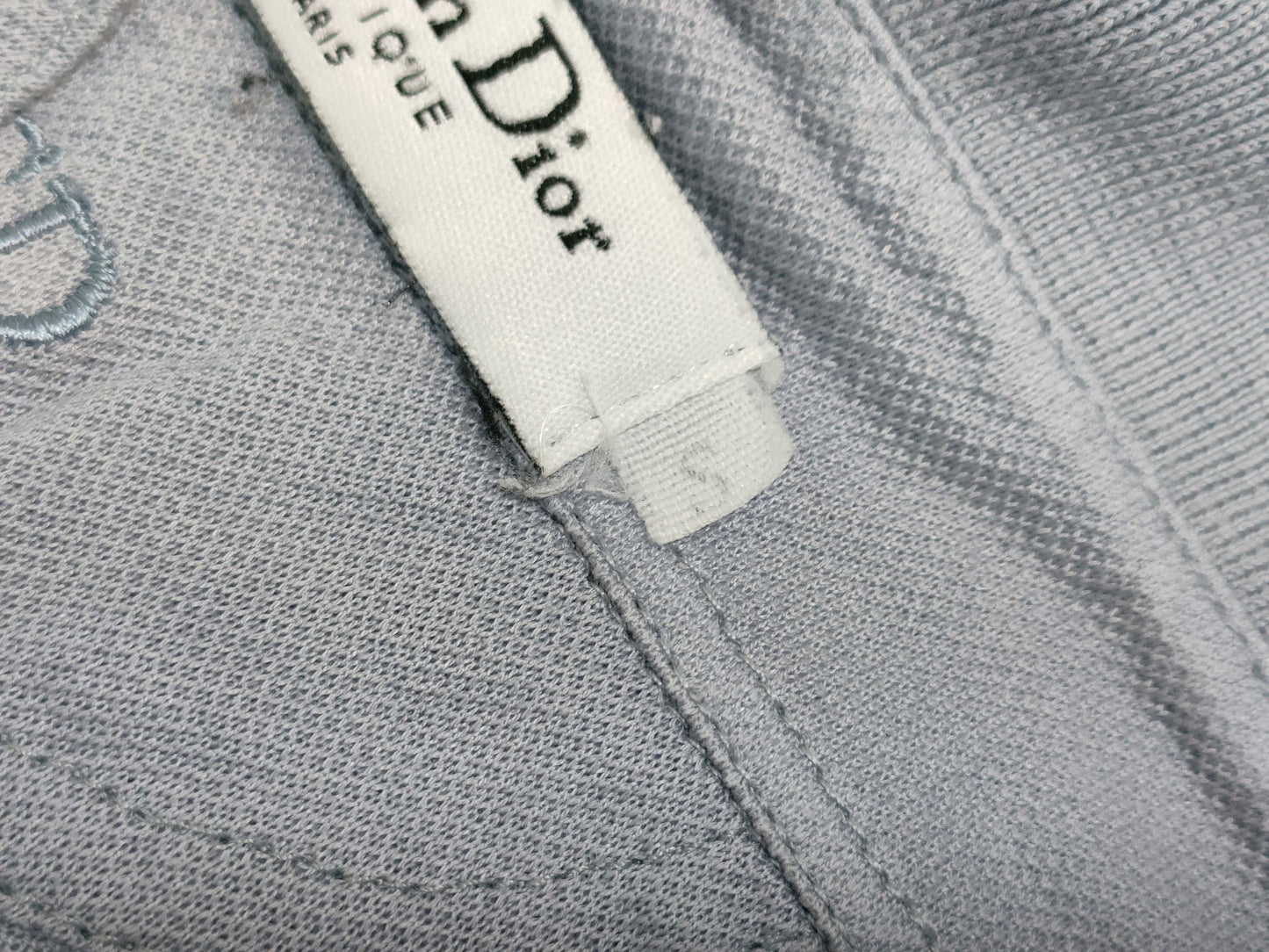 Christian Dior shirt top with embroidered Dior CD logo and back logo from the Galliano era