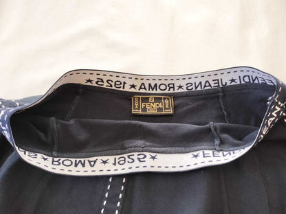 FENDI FENDI logo black skirt skirt
