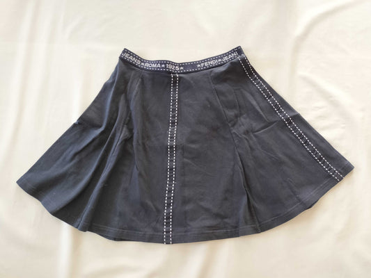 FENDI FENDI logo black skirt skirt