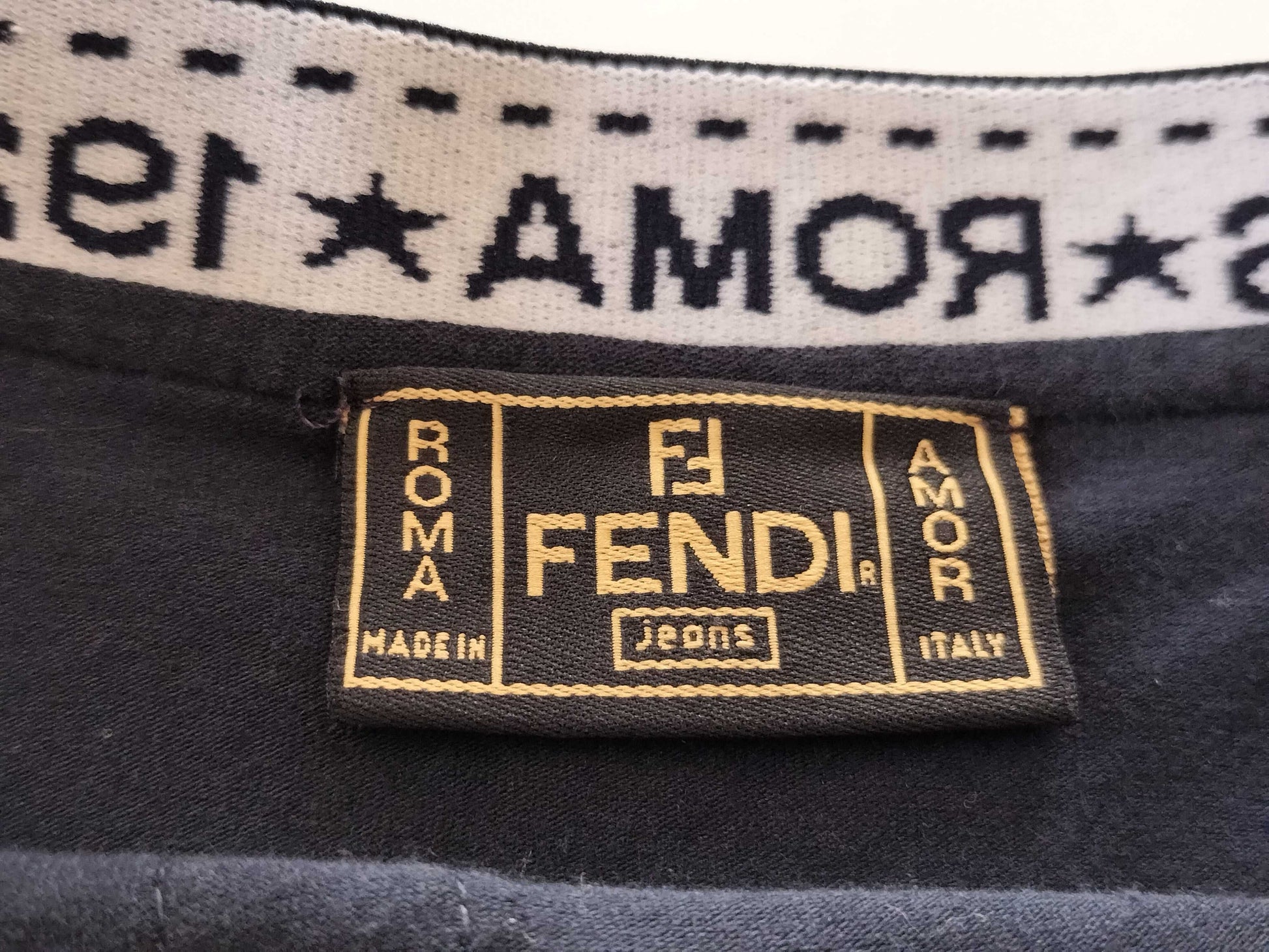 FENDI FENDI logo black skirt skirt