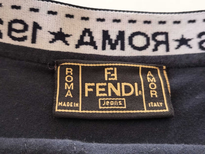 FENDI FENDI logo black skirt skirt