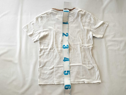 SAINT LAURENT PARIS YSL logo T-shirt with current tag