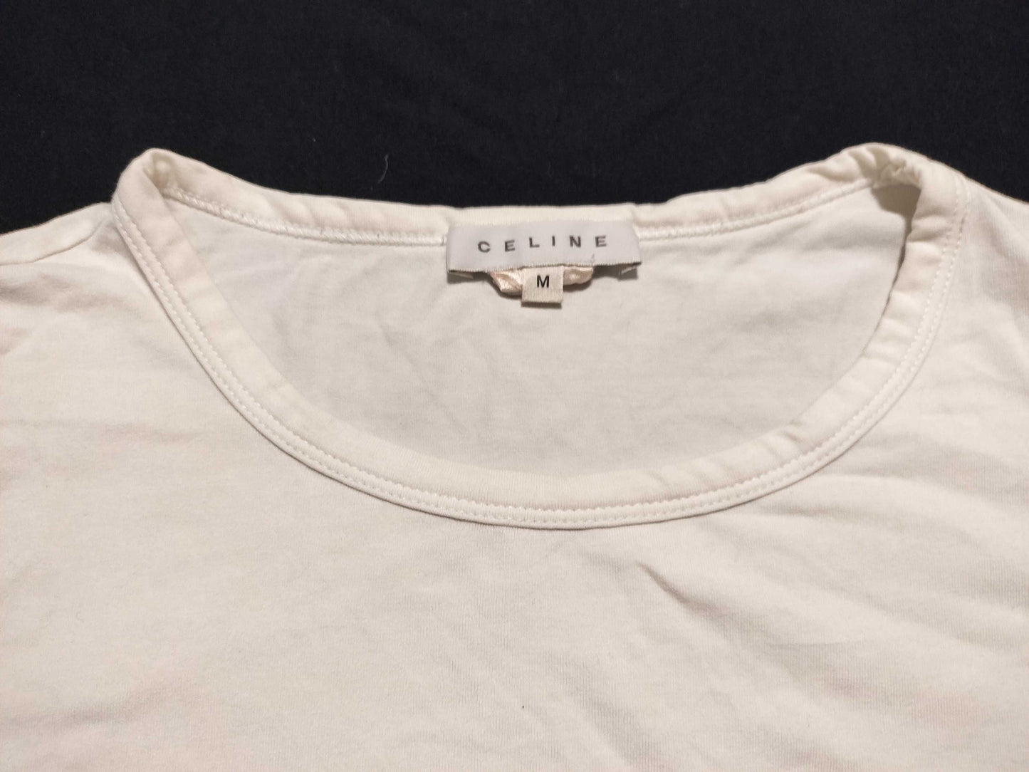 CELINE Triomphe Large Logo Sequin T-Shirt