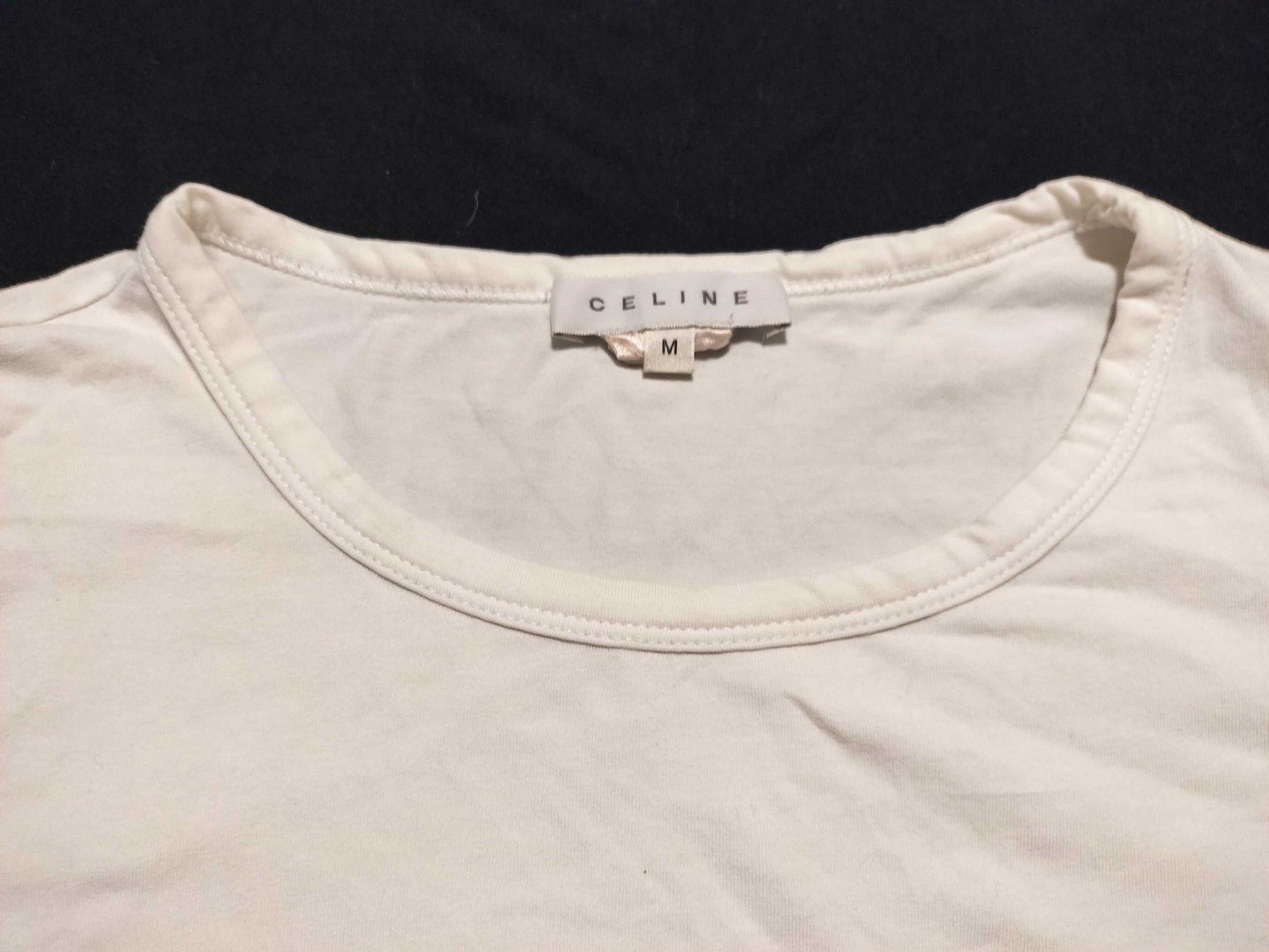 CELINE Triomphe Large Logo Sequin T-Shirt
